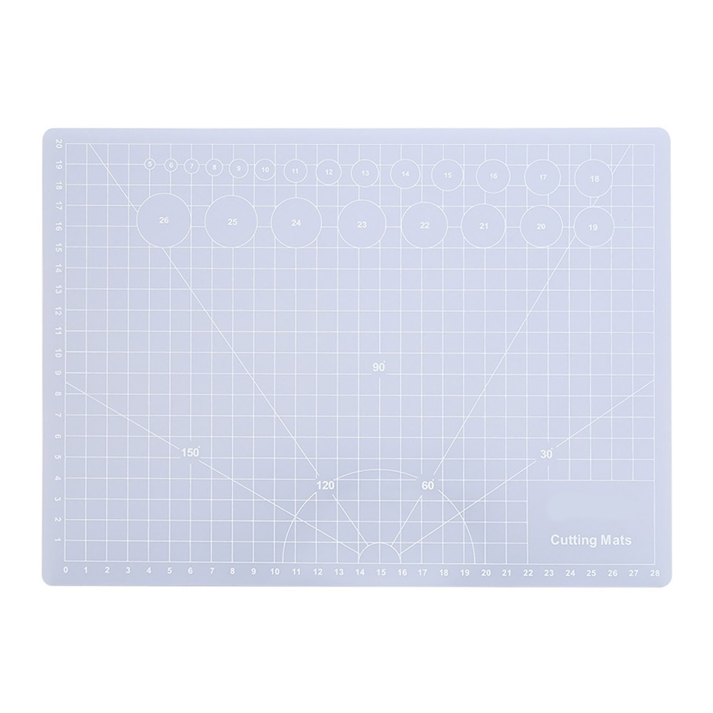 Cutting Mat Self Heal - Translucent Translucent Cutting Pad Self-Healing Gridded