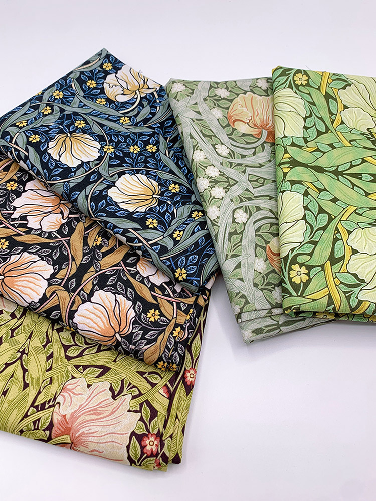 Sewing By - Cotton Fabric William Morris Magpie,Handmade DIY