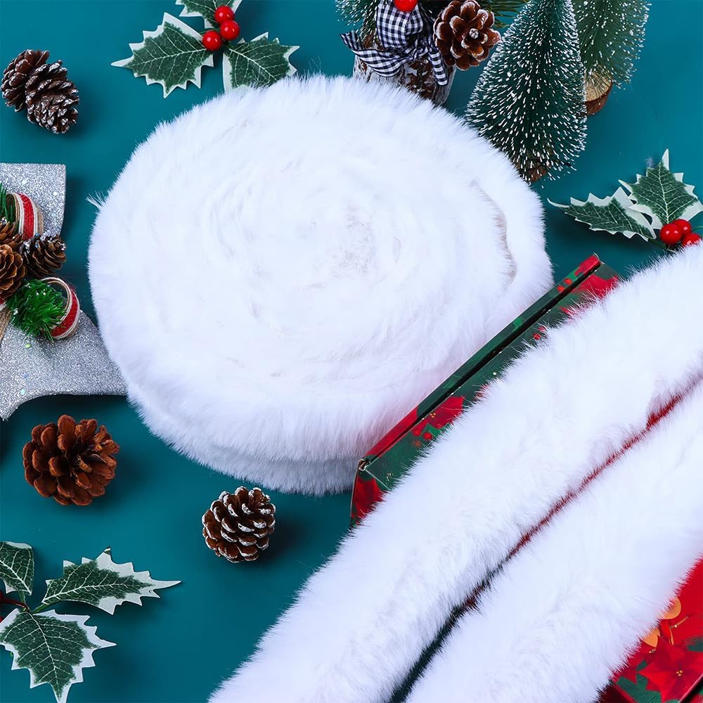 Sewing Textile Art - Faux Fur Ribbon Mink Woolen Strips
