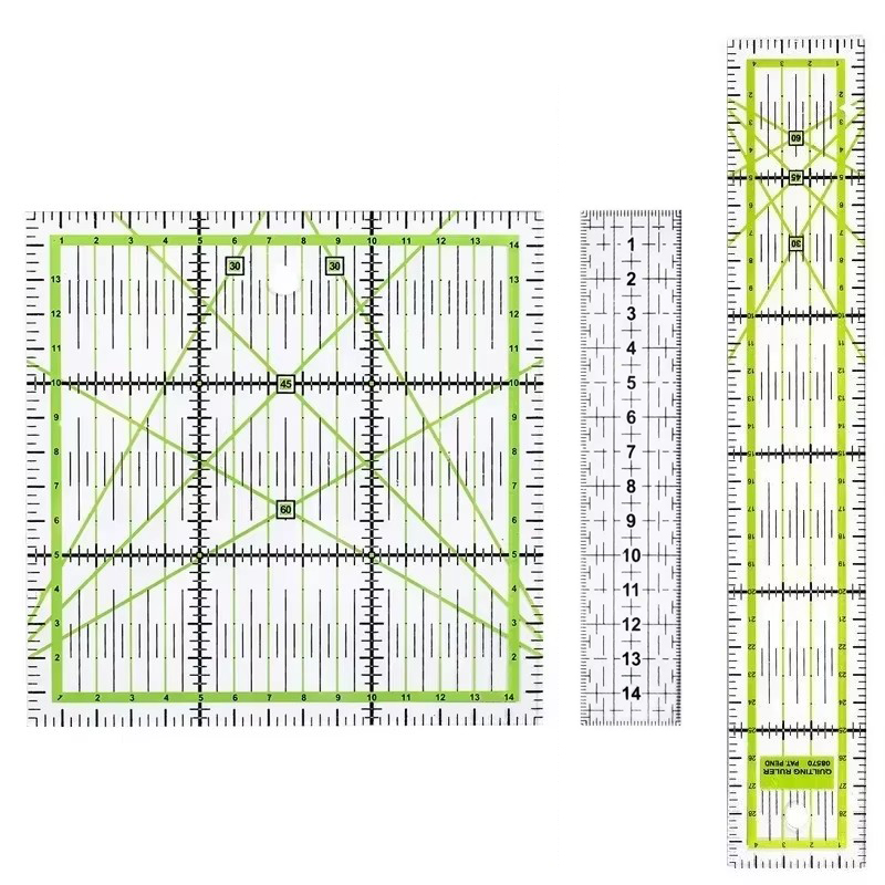 Quilting Ruler Square - 1/2 Chiếc Quilting Miếng Dán Cường