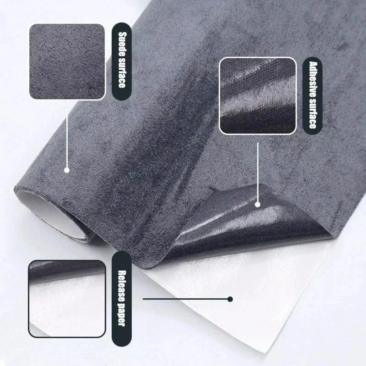 Self Adhesive Faux Suede Cloth - đánh giá và giá Fabric Glue Bond