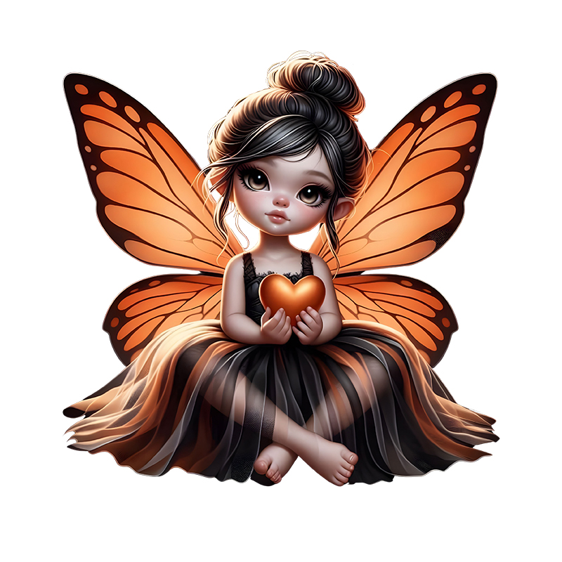 Cute Butterfly Elf Girl Iron O - đánh giá và giá Iron On Patch