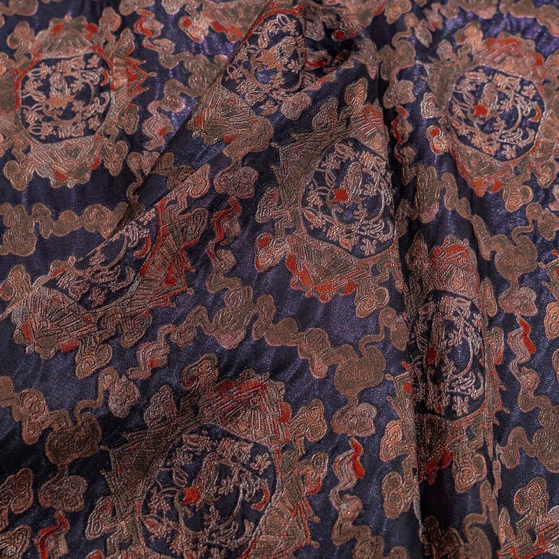 Purple Red Rayon Floral Jacqua - đánh giá và giá Sewing Fabric
