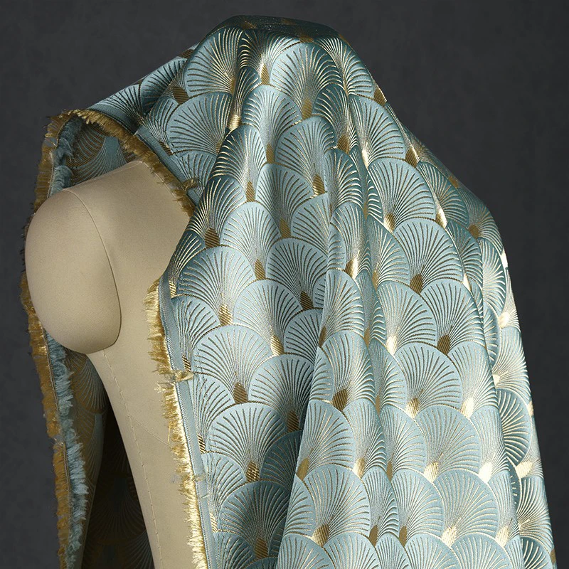Ginkgo Leaf Fan Shaped Jacquar - đánh giá và giá Sewing Fabric