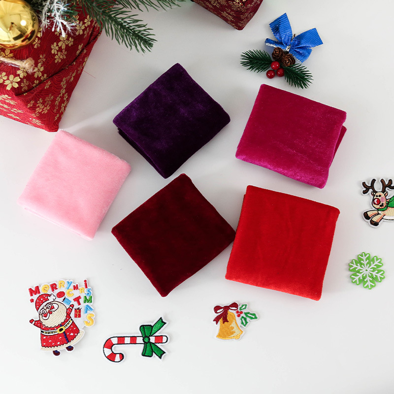 5Pcs 50X50Cm Rắn Màu Nhung Vải - đánh giá và giá Sewing Velvet Fabric