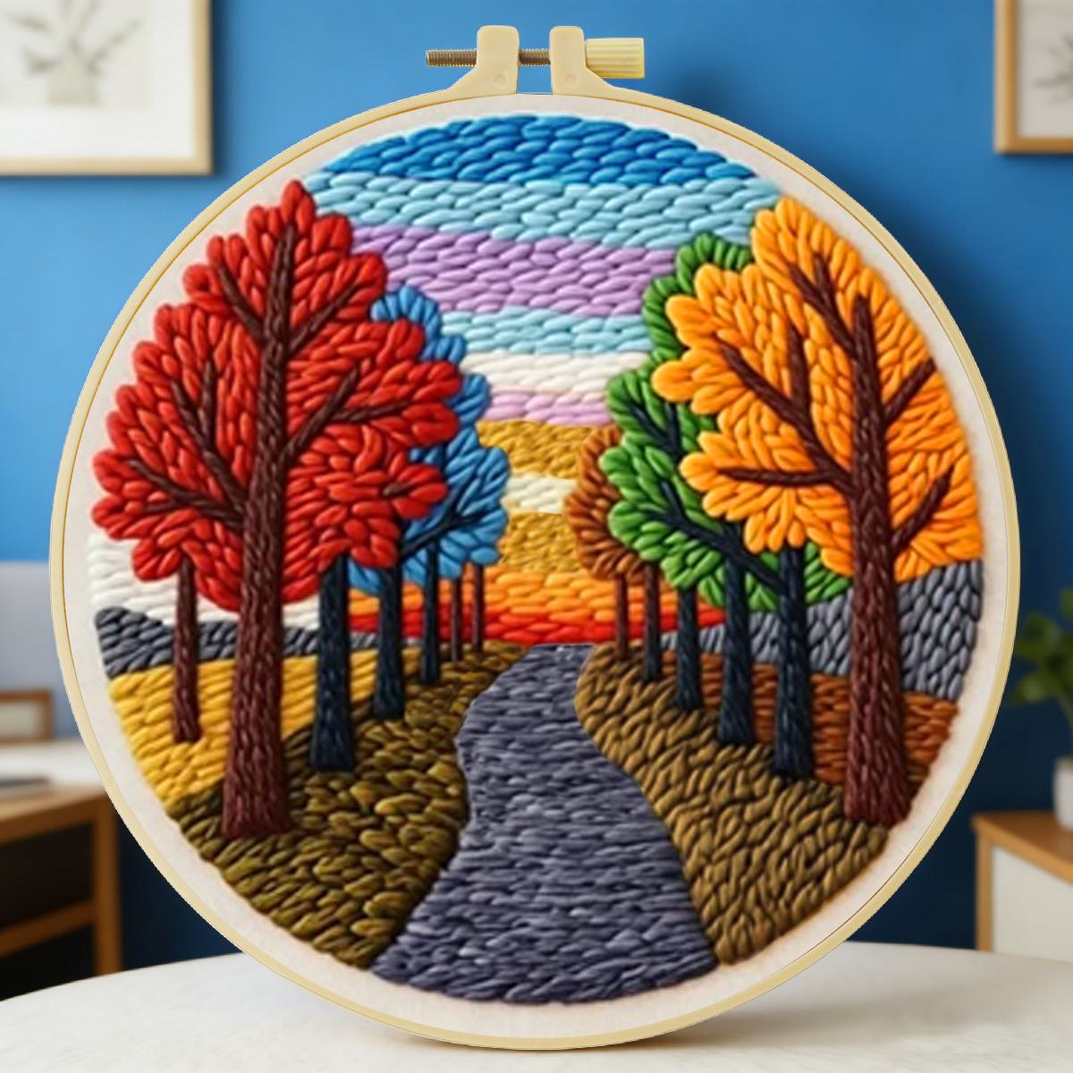 20X20CM/7.87inch Scenery Punch - đánh giá và giá Sewing Textile Art