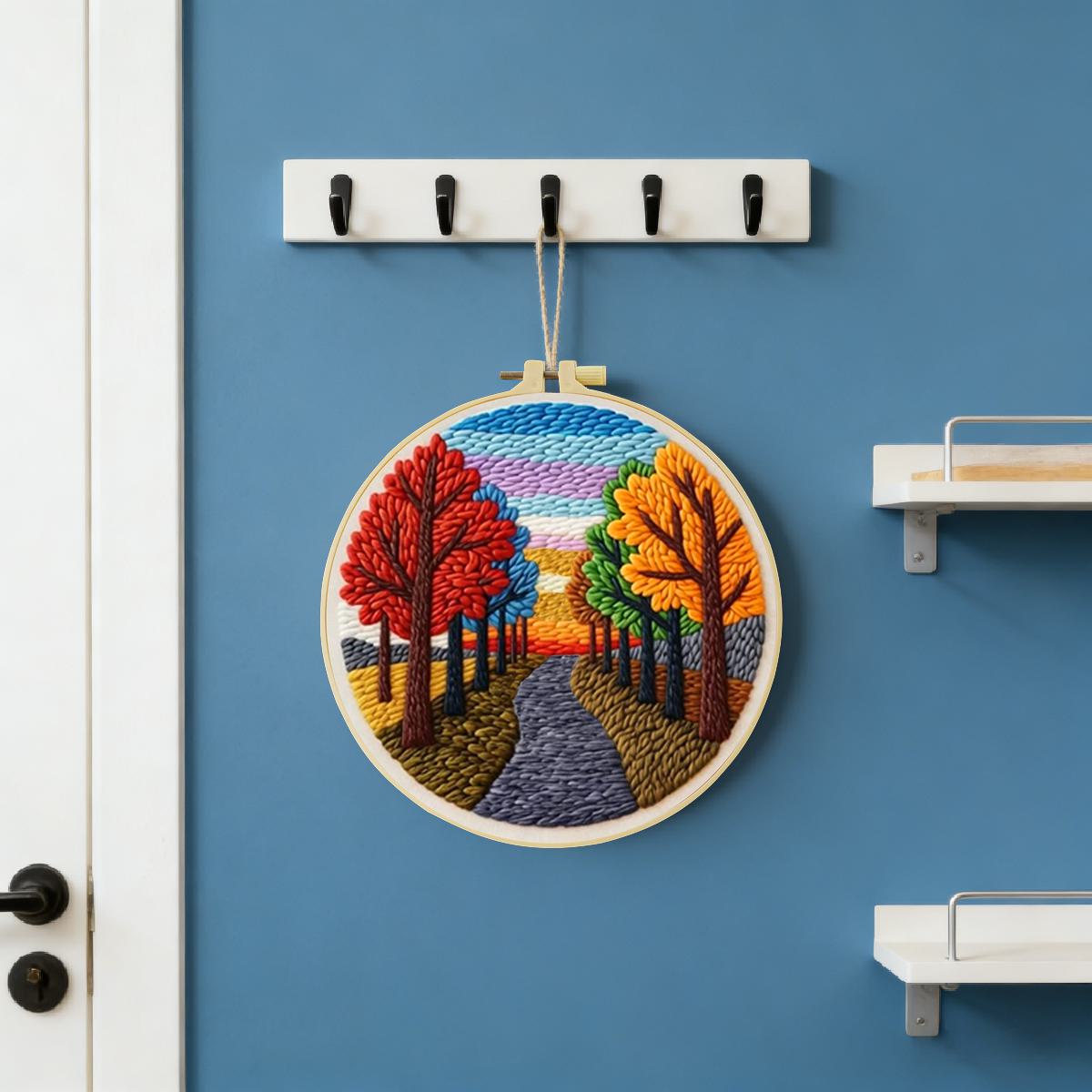 20X20CM/7.87inch Scenery Punch - đánh giá và giá Sewing Textile Art