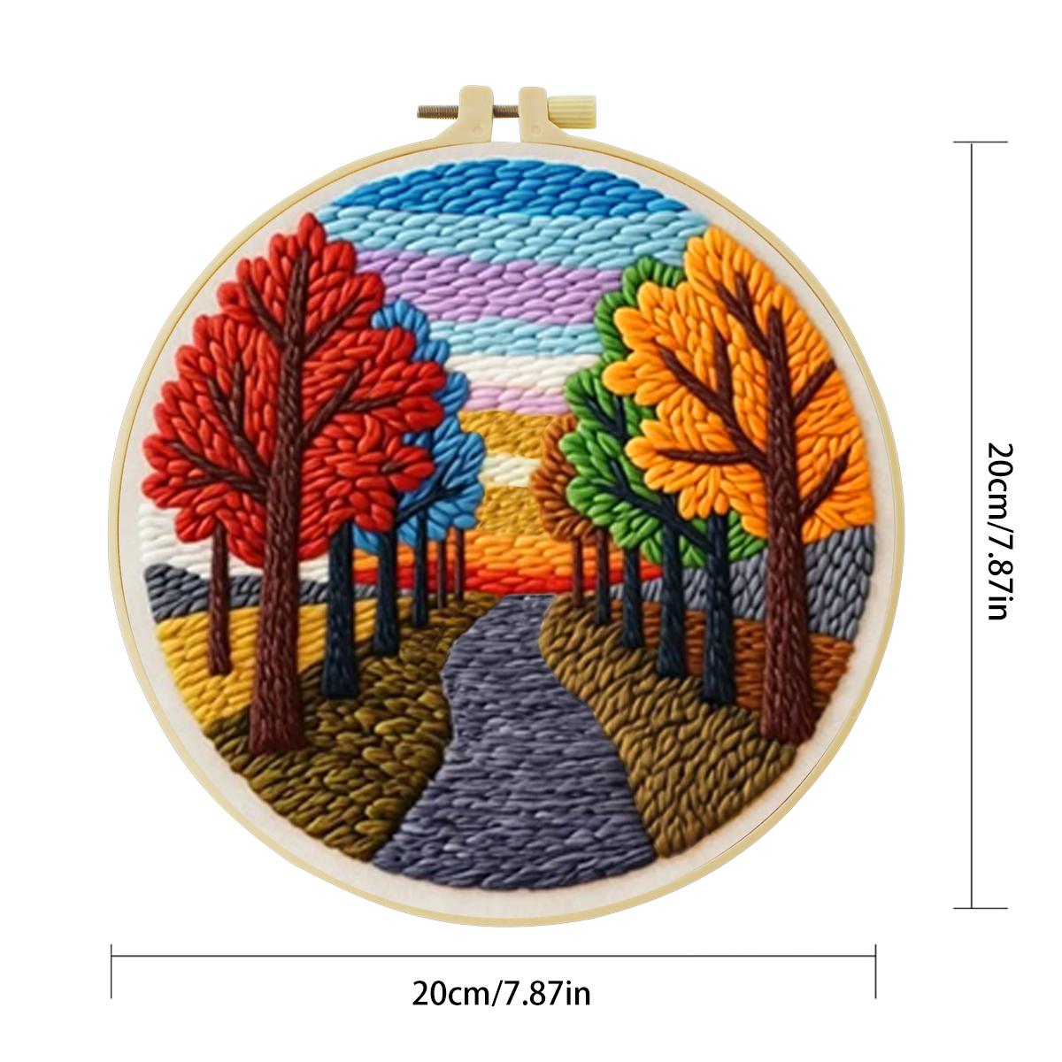 20X20CM/7.87inch Scenery Punch - đánh giá và giá Sewing Textile Art