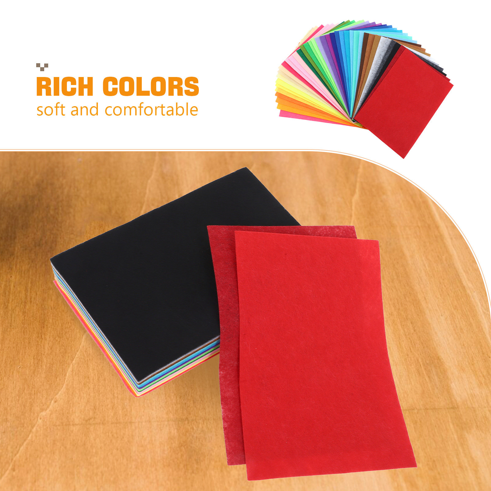 40Pcs Assorted Colored Felt Fa - đánh giá và giá Sewing Textile Art