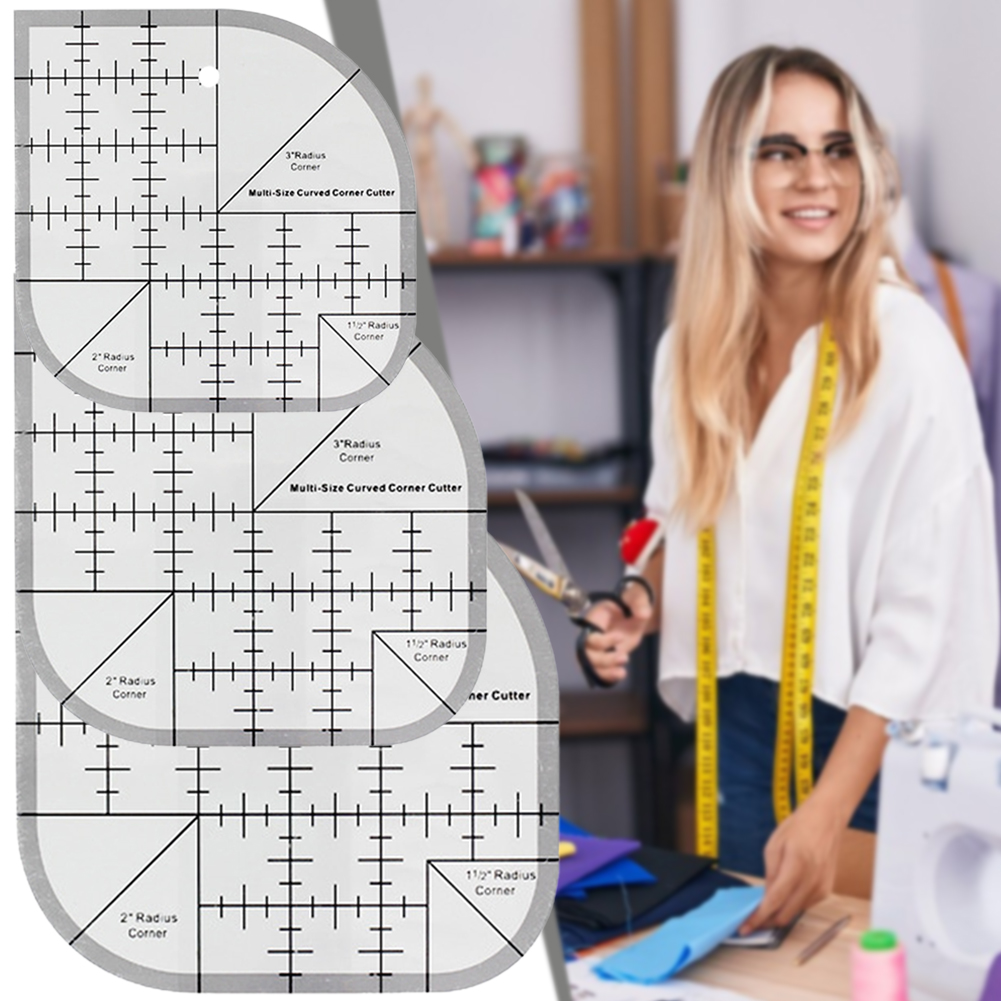 Non Slip Curved Corner Cutter  - đánh giá và giá Quilting Ruler Square