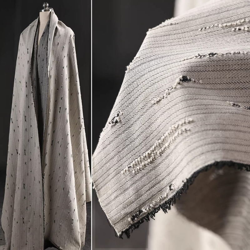 Striped Denim Cotton Jacquard  - đánh giá và giá Sewing Recycling