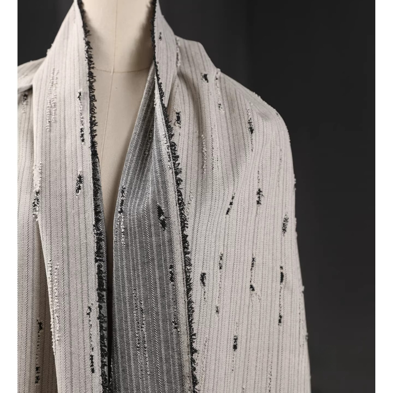 Striped Denim Cotton Jacquard  - đánh giá và giá Sewing Recycling