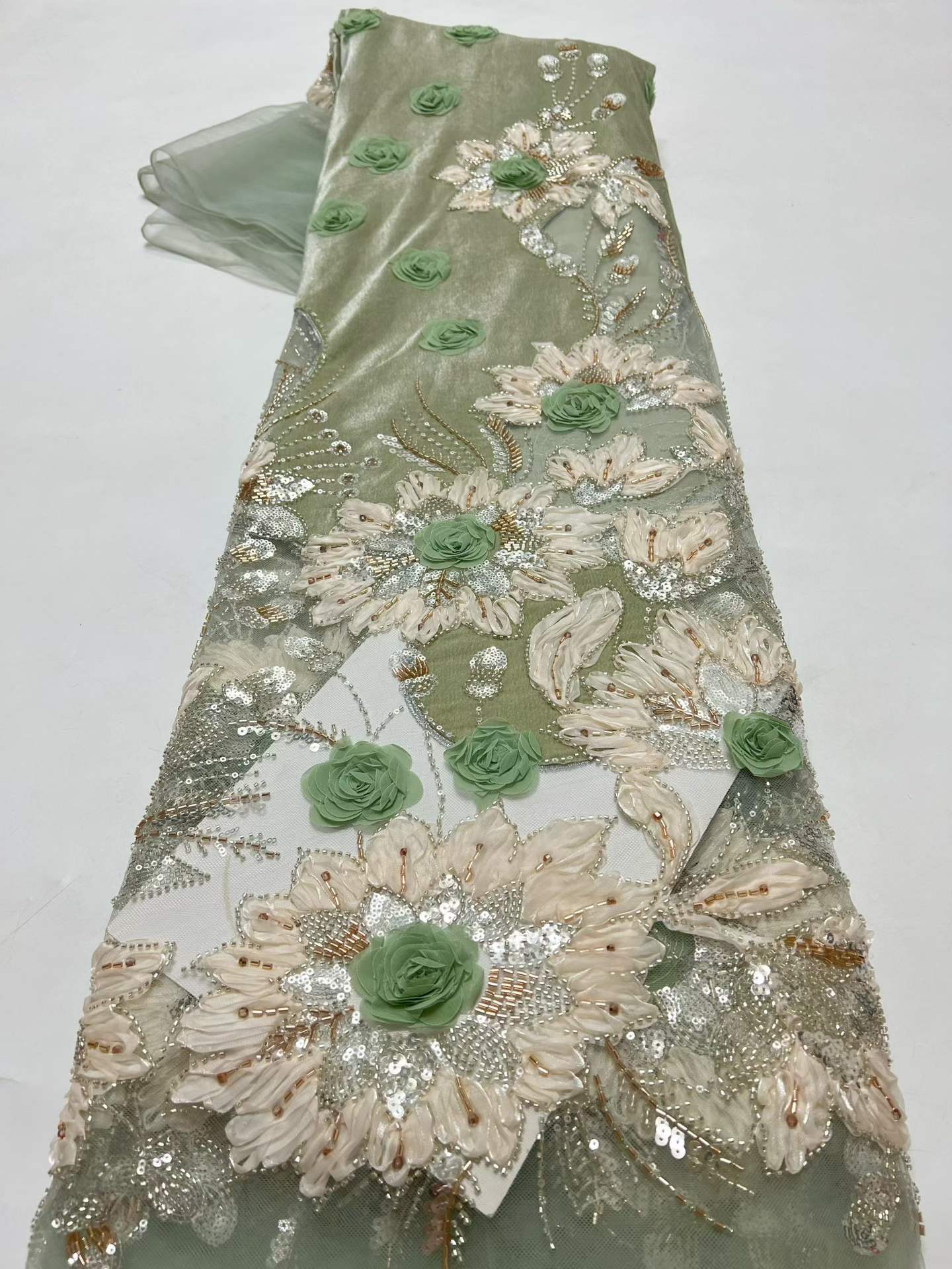 Luxury African Velvet Red Bead - đánh giá và giá Sewing Velvet Fabric