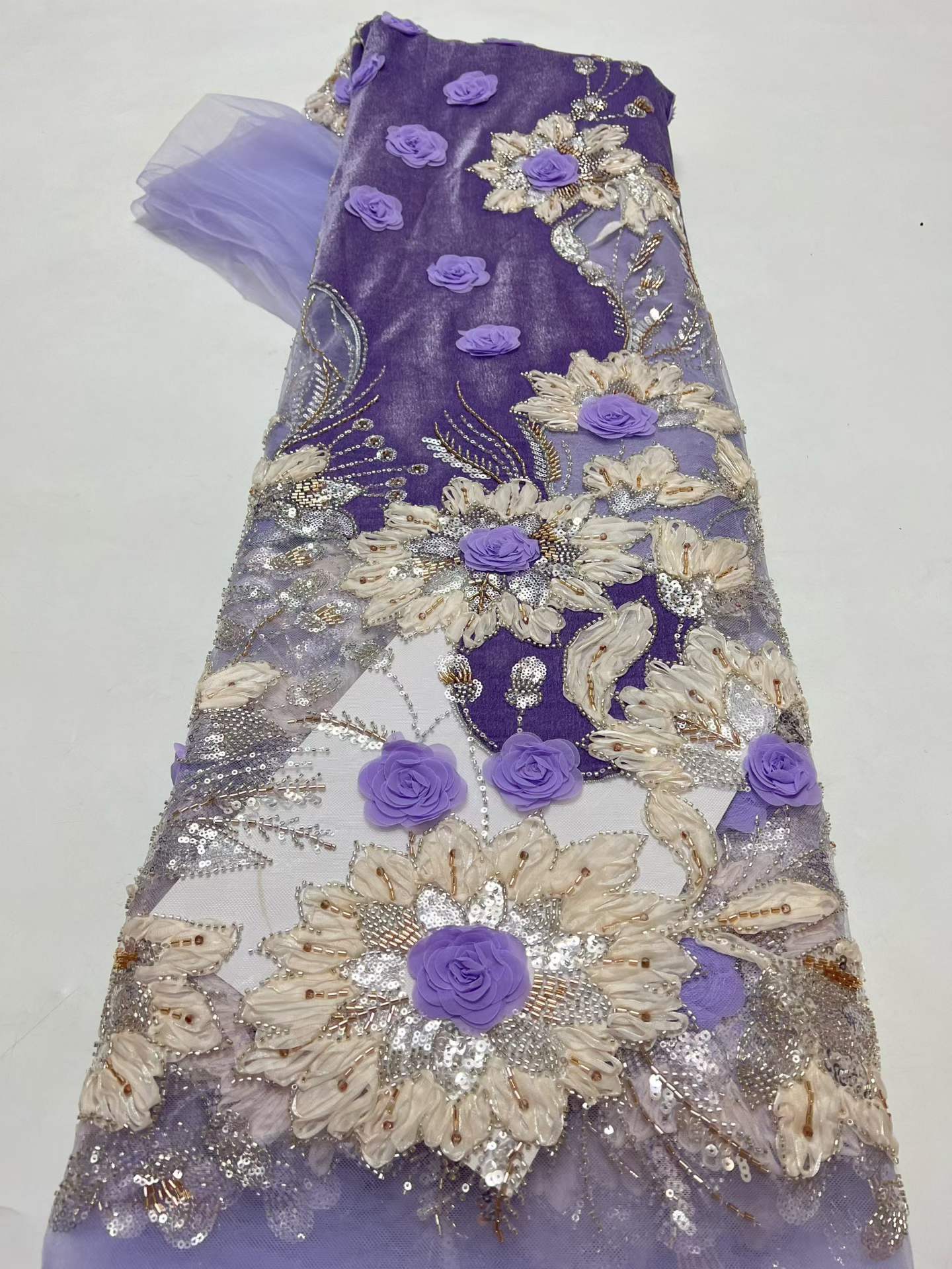Luxury African Velvet Red Bead - đánh giá và giá Sewing Velvet Fabric