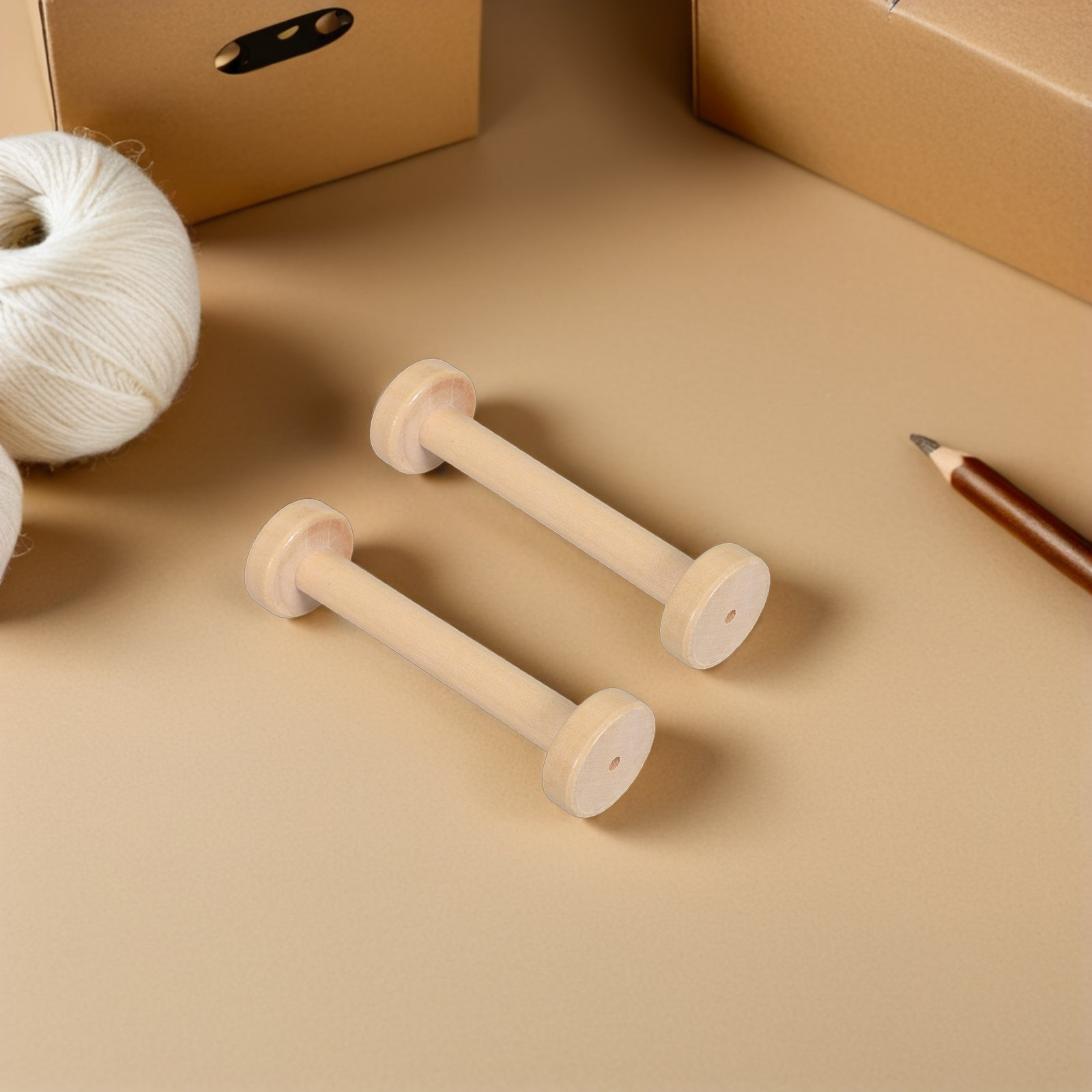 5Pcs Wooden Spools Natural Vin - đánh giá và giá Sewing Textiles