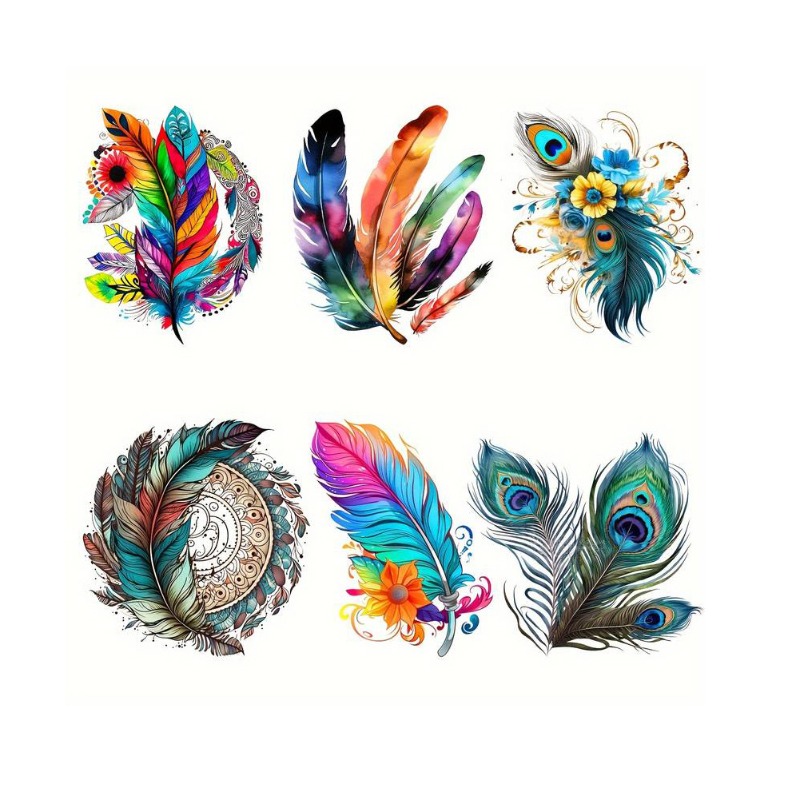 Colorful Feather Bohemian Iron - đánh giá và giá Iron On Patch