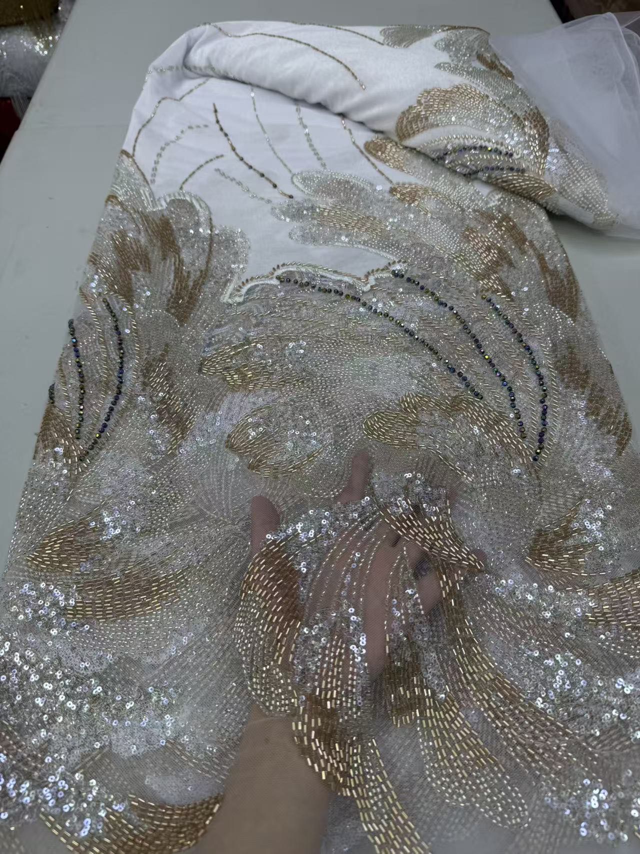 2026 African French Sequin Bea - đánh giá và giá Sewing Velvet Fabric