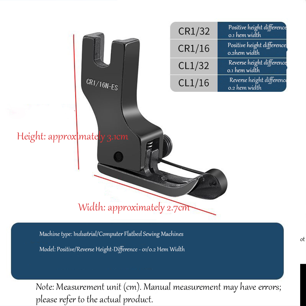 Black Titanium Steel High-Low  - đánh giá và giá Rolled Hem Foot