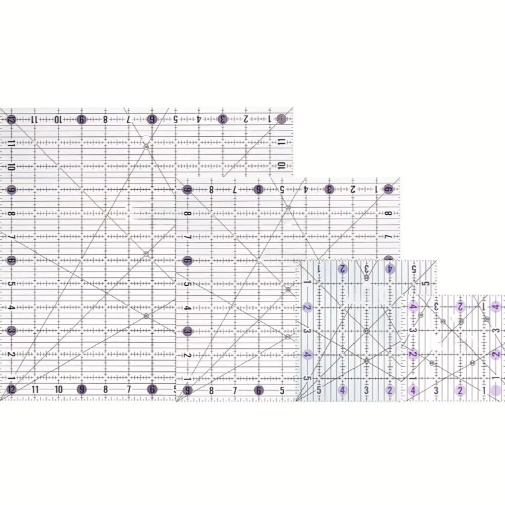4pcs Square Acrylic Quilting R - đánh giá và giá Quilting Ruler Square