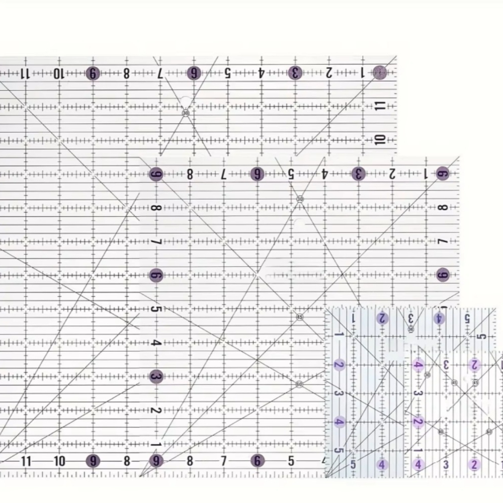 4pcs Square Acrylic Quilting R - đánh giá và giá Quilting Ruler Square