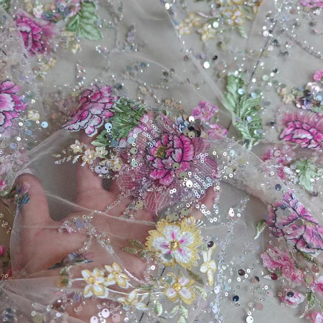 1M 120Cm Wide Luxury Beaded La - đánh giá và giá Sewing Textiles