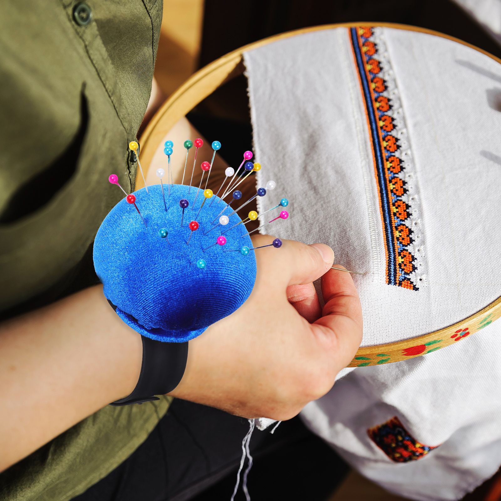 Wrist Pin Cushion Sewing Needl - đánh giá và giá Sewing Pin Cushion