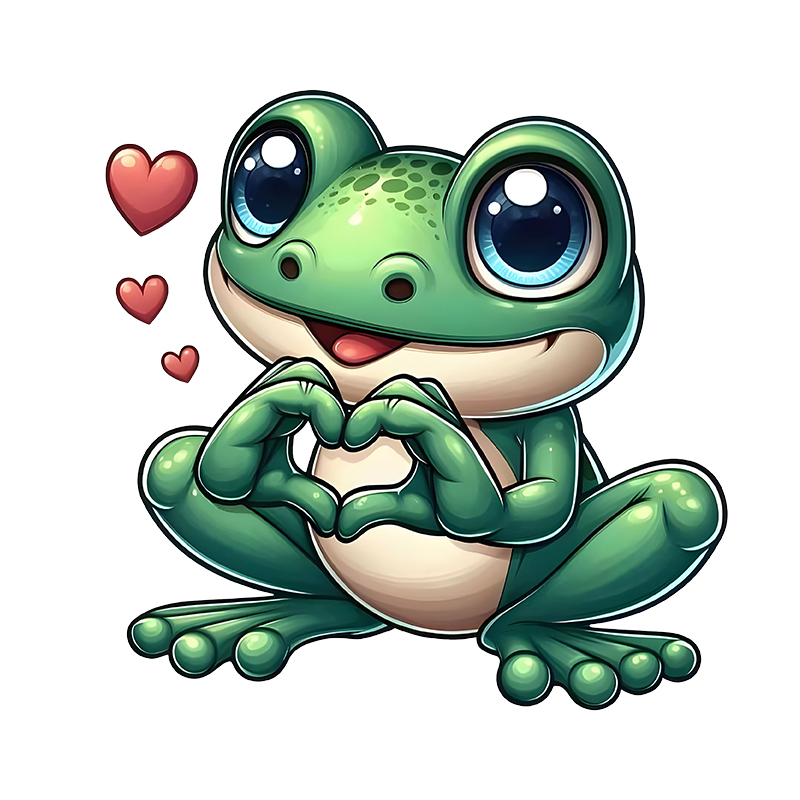 A Cute Cartoon Frog Iron on Tr - đánh giá và giá Iron On Patch