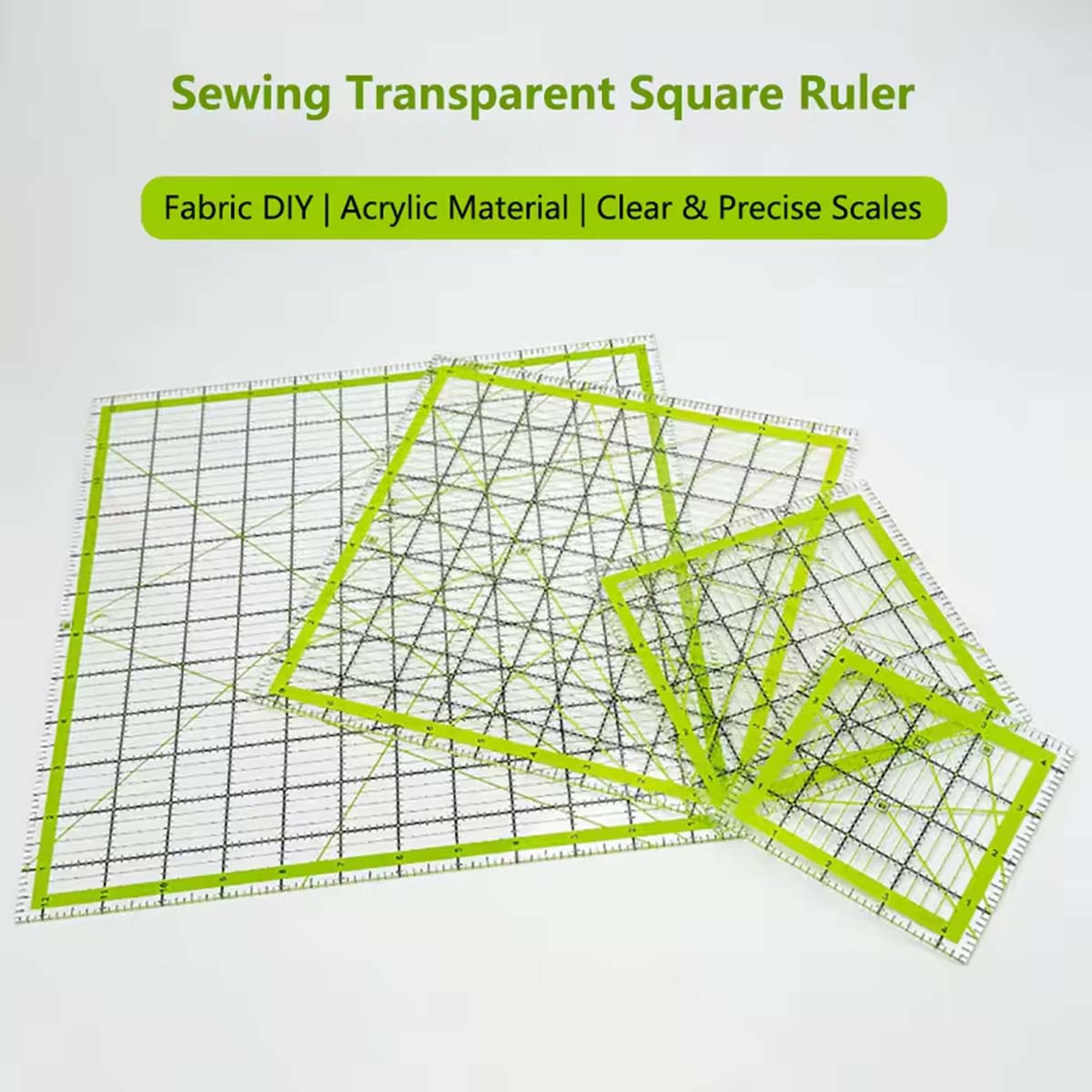 4Pcs Acrylic Square Quilting R - đánh giá và giá Quilting Ruler Square