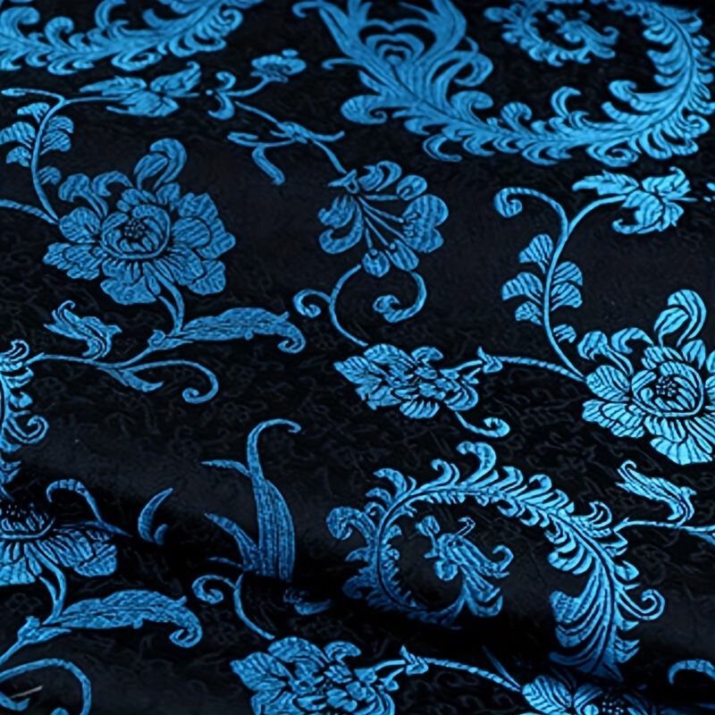 3D Blue Phoenix Tail Brocade F - đánh giá và giá Sewing Garment