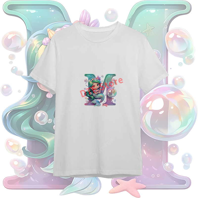 Cartoon Mermaid A-Z English Al - đánh giá và giá Iron On Patch