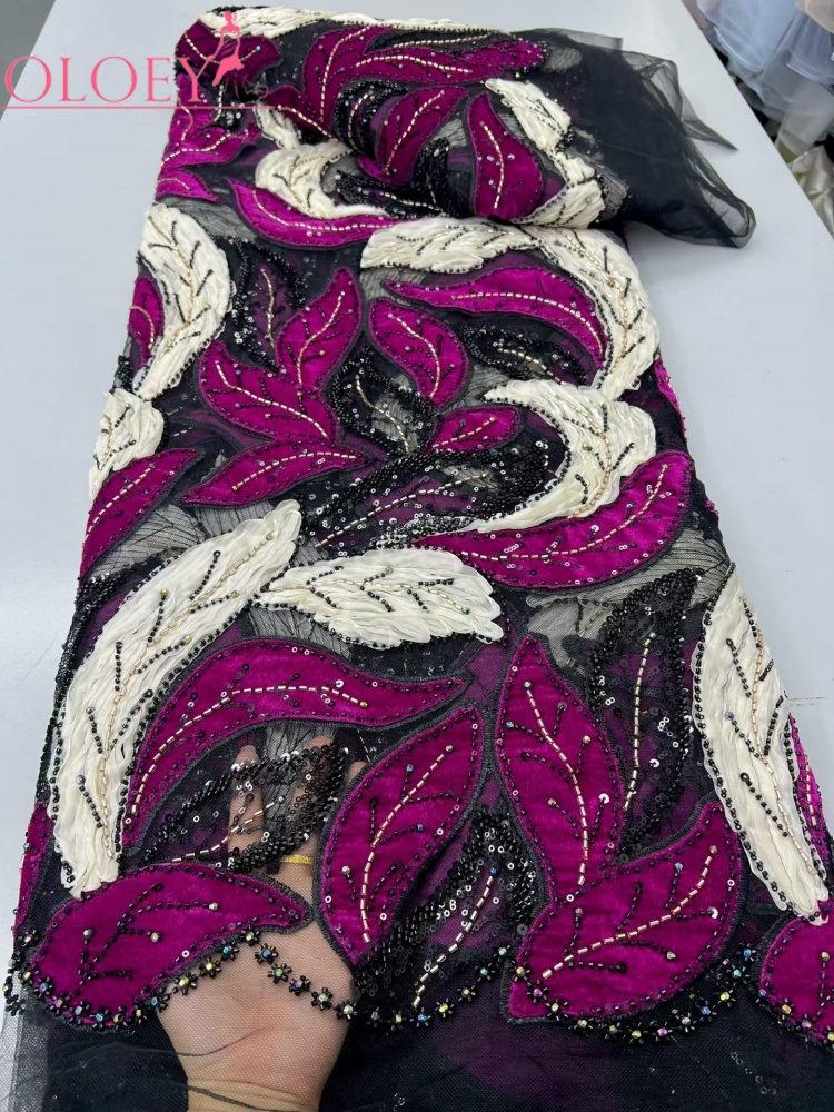 OLOEY Luxury African Sequins B - đánh giá và giá Sewing Velvet Fabric