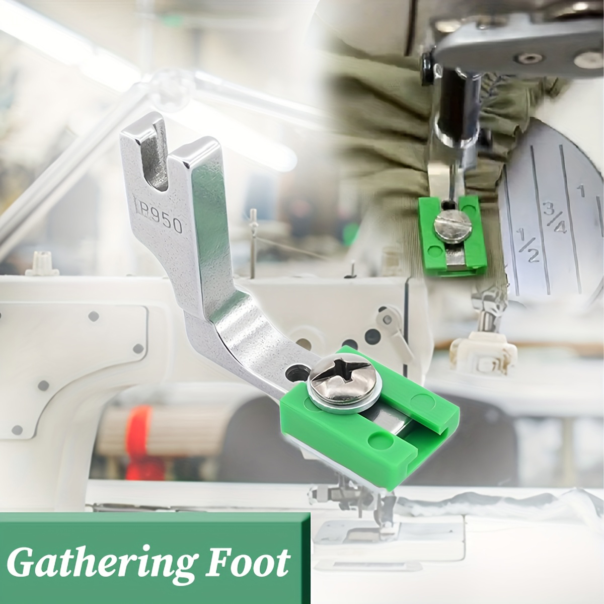 P950 Adjustable Ruffling Press - đánh giá và giá Rolled Hem Foot