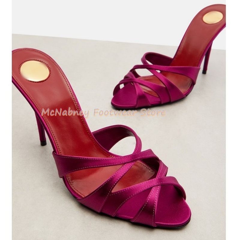 Pointed Stilettos Satin Fabric - đánh giá và giá Sewing Fabric